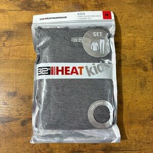 32 Degrees Heat Weatherproof 2 Piece Fitted Base Layer Set NEW Grey M